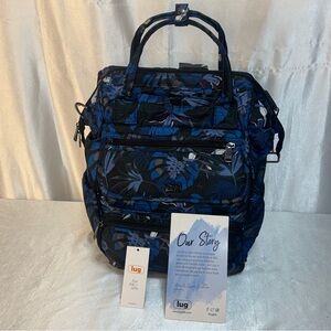 NWT Lug Via Convertible Tote Backpack Crossbody 3 in 1 Multi Purpose Travel Bag